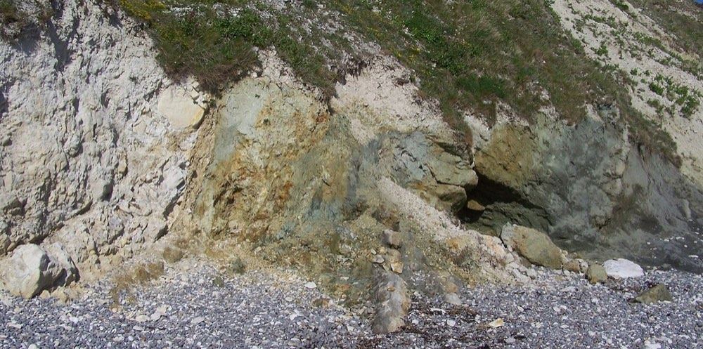 Greensand rock (an example from Dorset, England)